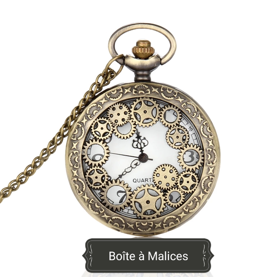 6/12/18/24 gonflable 24 cm Jumbo Montre De Poche Horloge Avec Collier Alice Lapin 