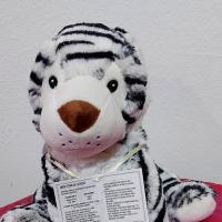 Peluche tigre bouillotte