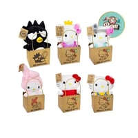 Assortiment 6 peluches hello kitty sac 27cm