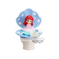 Bandai disney q posket pink dress style ariel 12cm