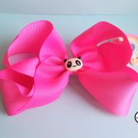 Barrette cheveux panda rose kawaii