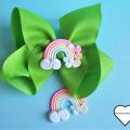 Barrette kawaii arc en ciel 2