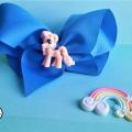 Barrette kawaii poney rose