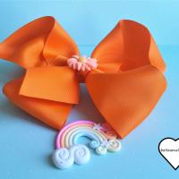 Barrette noeud fleur