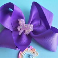 Barrette noeud licorne kawaii