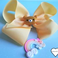 Barrette noeud ourson