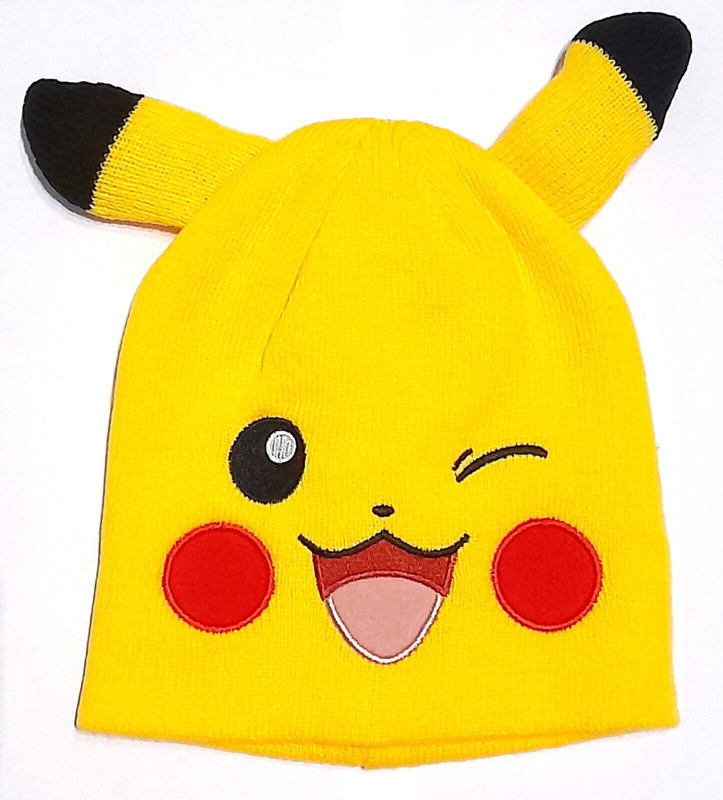 SAZAC Bonnet Kigurumi - Pokemon - Pikachu - Confortable Costume Bonnet  Bonnet - Taille adulte, jaune