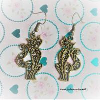 Boucle d oreille chat