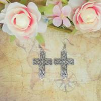 Boucle d oreille croix 2