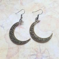 Boucles d oreille lune