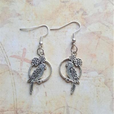 Boucles d oreille perroquet