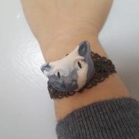 Bracelet unique chat