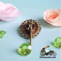 Broche corbeau steampunk 1