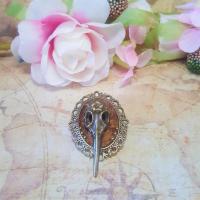 Broche crane steampunk