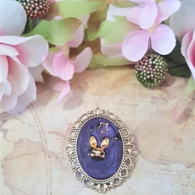 Broche lapin etoile