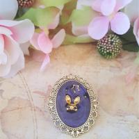 Broche lapin rockabilly