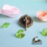 Broche steampunk crane oiseau