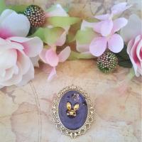 Broche steampunk lapin