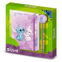 Carnet et stylo stitch et angel papeterie disney