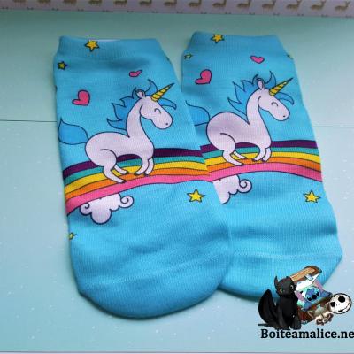 Chaussette femme licorne