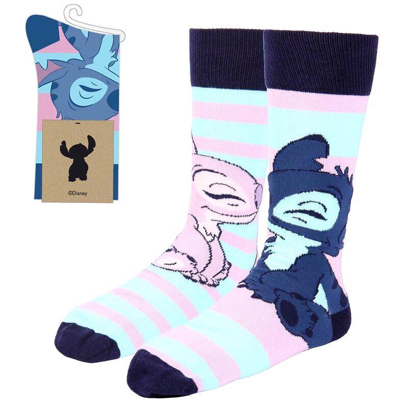 chaussettes fille avec motifs (lot de 3) - lilo et stitch rose chaussettes  fille