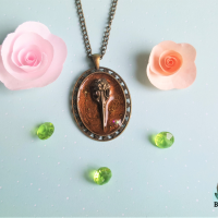 Collier crane steampunk 