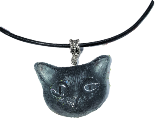 Collier Chat Pour Femme Pendentif Chat Noir Bijoux Chat