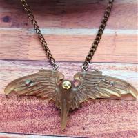 Collier viking corbeau steampunk