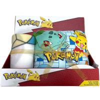 Ensemble plaid pokemon et coussin pokemon
