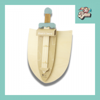 Epee bouclier en bois jouet enfant bouclier dragon 5 