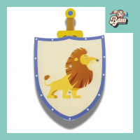 Epee bouclier en bois jouet enfant bouclier lion 2 