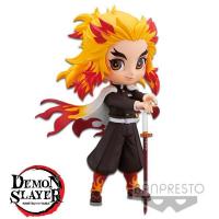 Figurine demon slayer kimetsu no yaiba kyojuro rengoku ver a q posket 14 cm demon slayer 1 