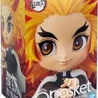 Figurine demon slayer kimetsu no yaiba kyojuro rengoku ver a q posket 14 cm demon slayer 2 