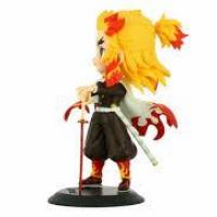 Figurine demon slayer kimetsu no yaiba kyojuro rengoku ver a q posket 14 cm demon slayer 3 