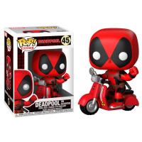 Figurine marvel deadpool et scooter pop 45