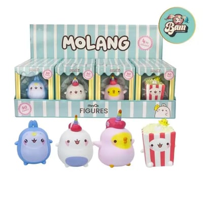 Figurine molang miniqs display assortiment 8cm