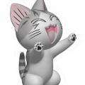 Figurine plastoy chi le chat anne