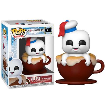Figurine pop ghostbusters afterlife mini puft with tasse cappuccino