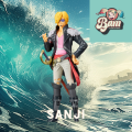 Figurine sanji one peice film red