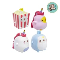 Figurines molang et piu piu miniqs licorne popcorn