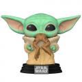 Funko pop bebe yoda with frog