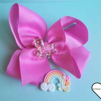 Gros noeud cheveux licorne