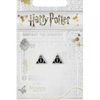 Harry potter boucles d oreilles deathly hallows fond noir 2 