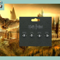 Harry potter charm sortileges harry potter bijoux argent plaque