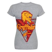Harry potter t shirt house gryffindor femme gris