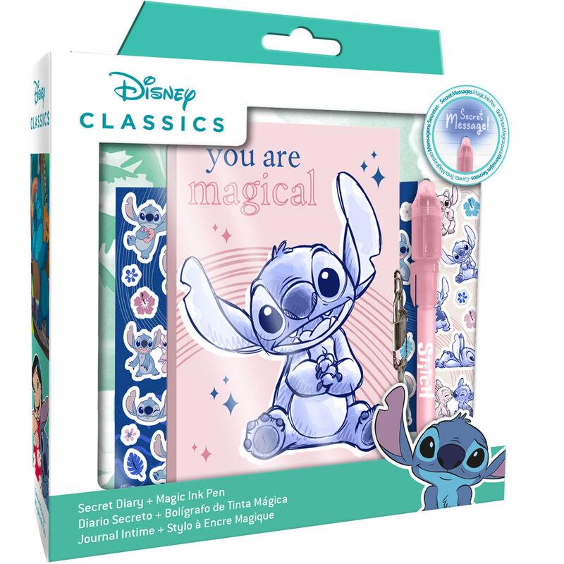 Carnet Secret Stitch Disney avec Cadenas Cœur sur Logeekdesign