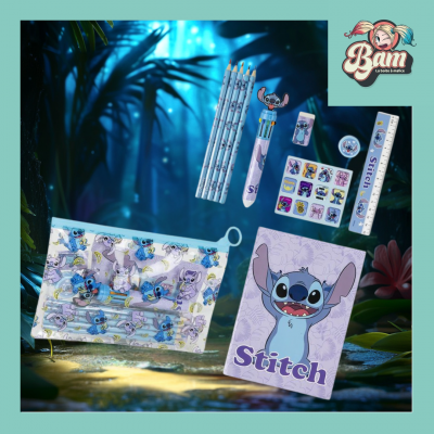 Kit fourniture scolaire stitch disney 3 