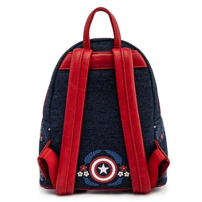 Marvel sac a dos captain america 80th anniversary floral shield by loungefly