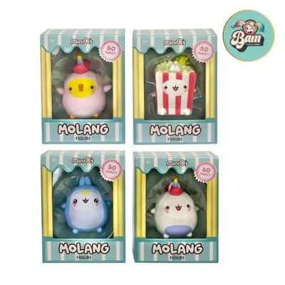 Figurine molang miniqs display assortiment 8cm