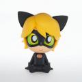 Miraculous statuette chat noir chibi 17 cm tirelire